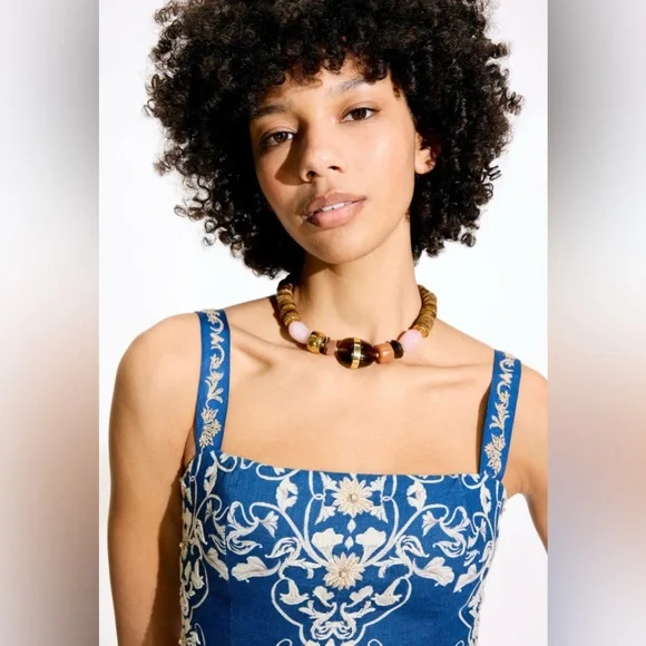 Lizzie Fortunato Neptune Collar Necklace in Terra - Picture 3 of 7